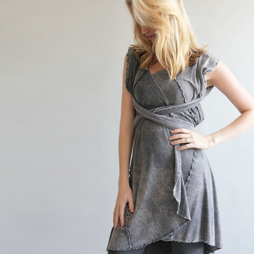 the wrap as a dress in mineral