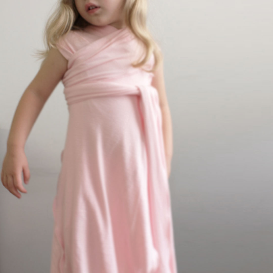 Falda envolvente para niña, chaleco tipo chal, top para playa