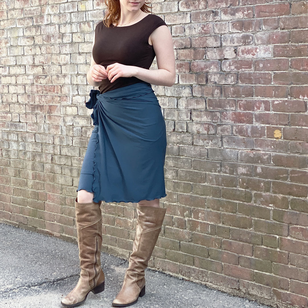 shawl in lake as a wrap skirt