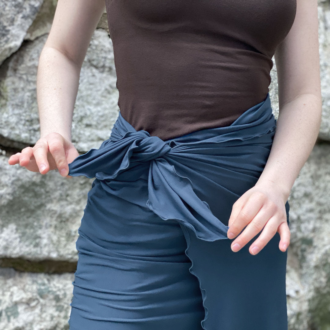 shawl in lake as a wrap skirt