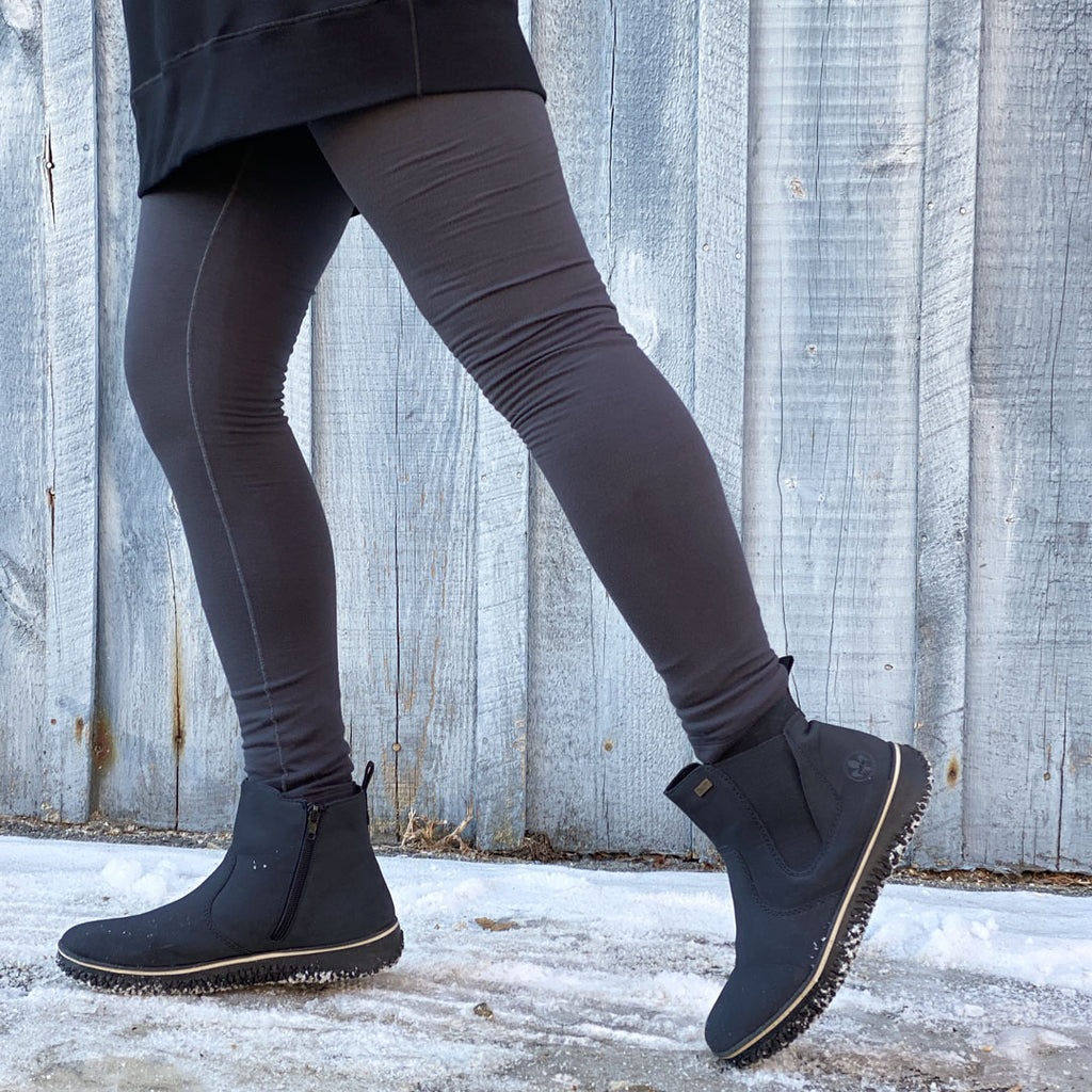terry base legging in carbon