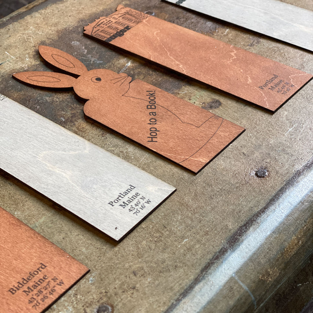 handcrafted birch bookmarks