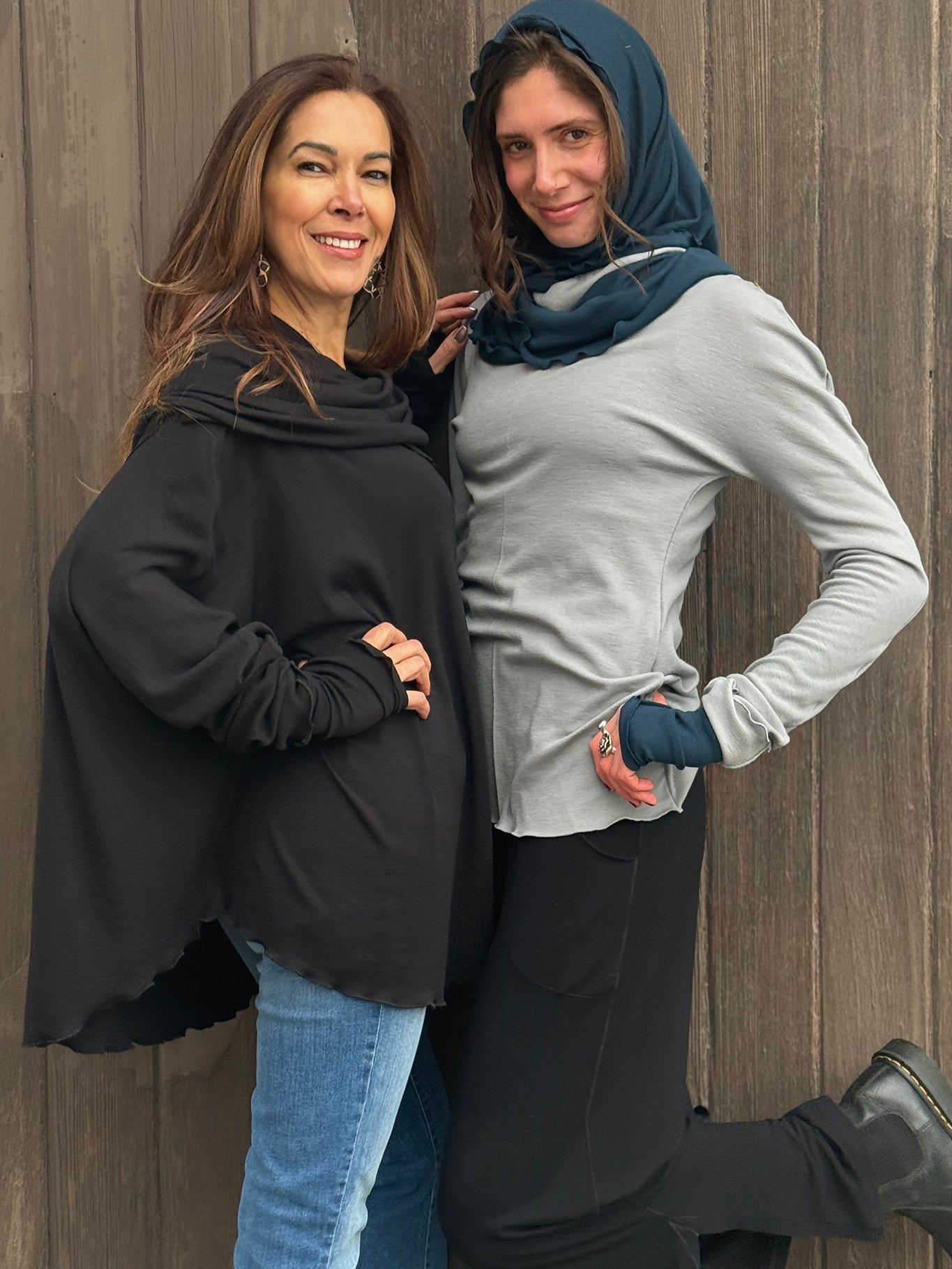 WOOL MOUNTAIN cowl neck tunic