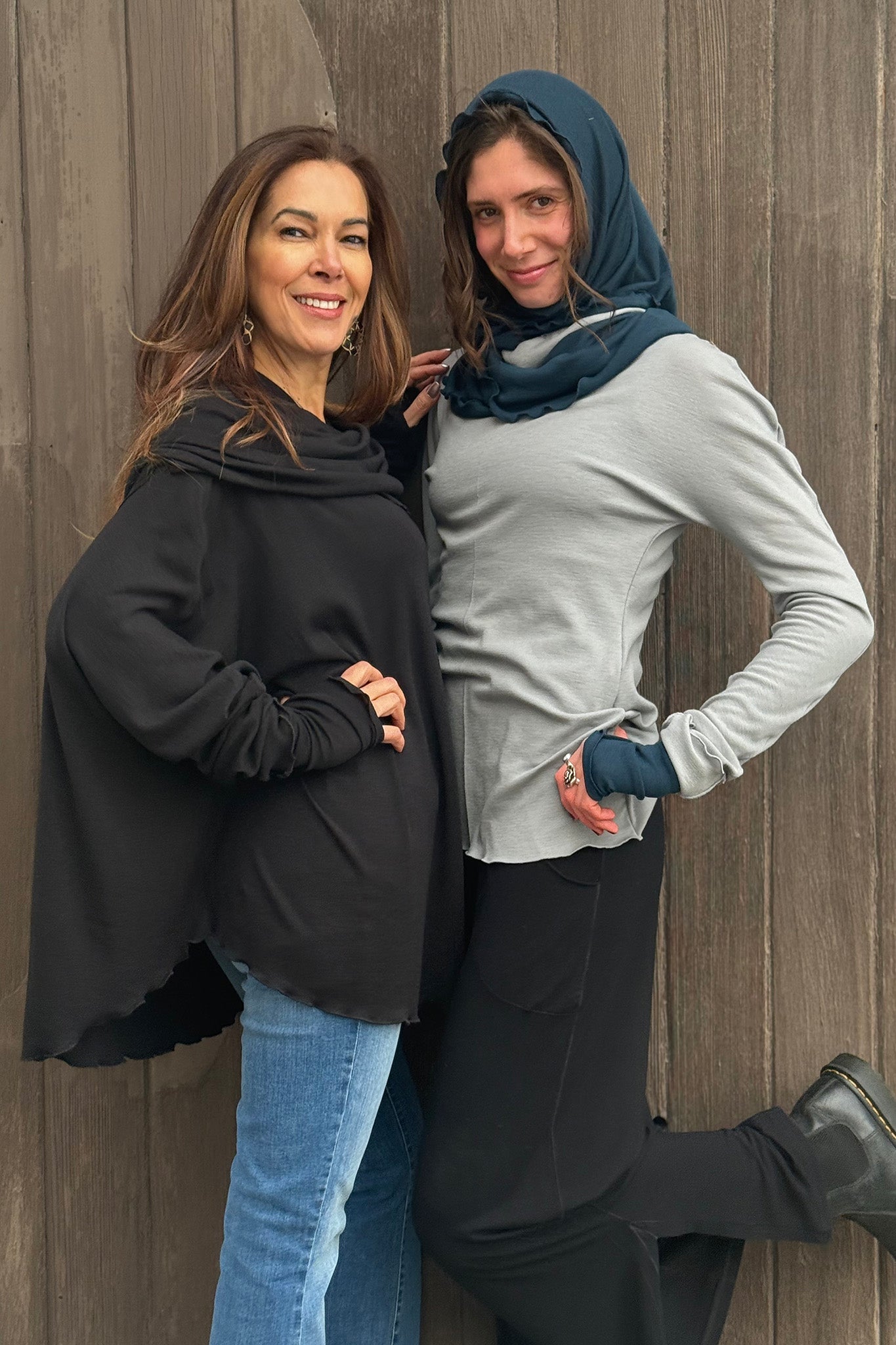 WOOL MOUNTAIN cowl neck tunic