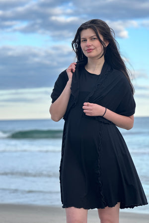 dahlin' dress in black