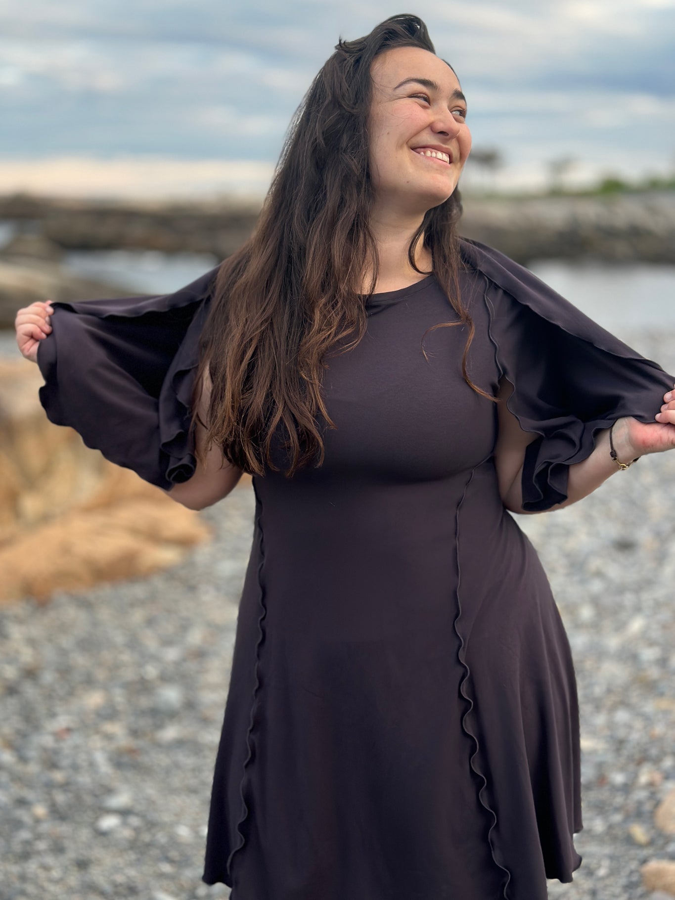 angelrox® dahlin' dress in carbon