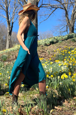 Vestido de verano midi fluido ISLAND