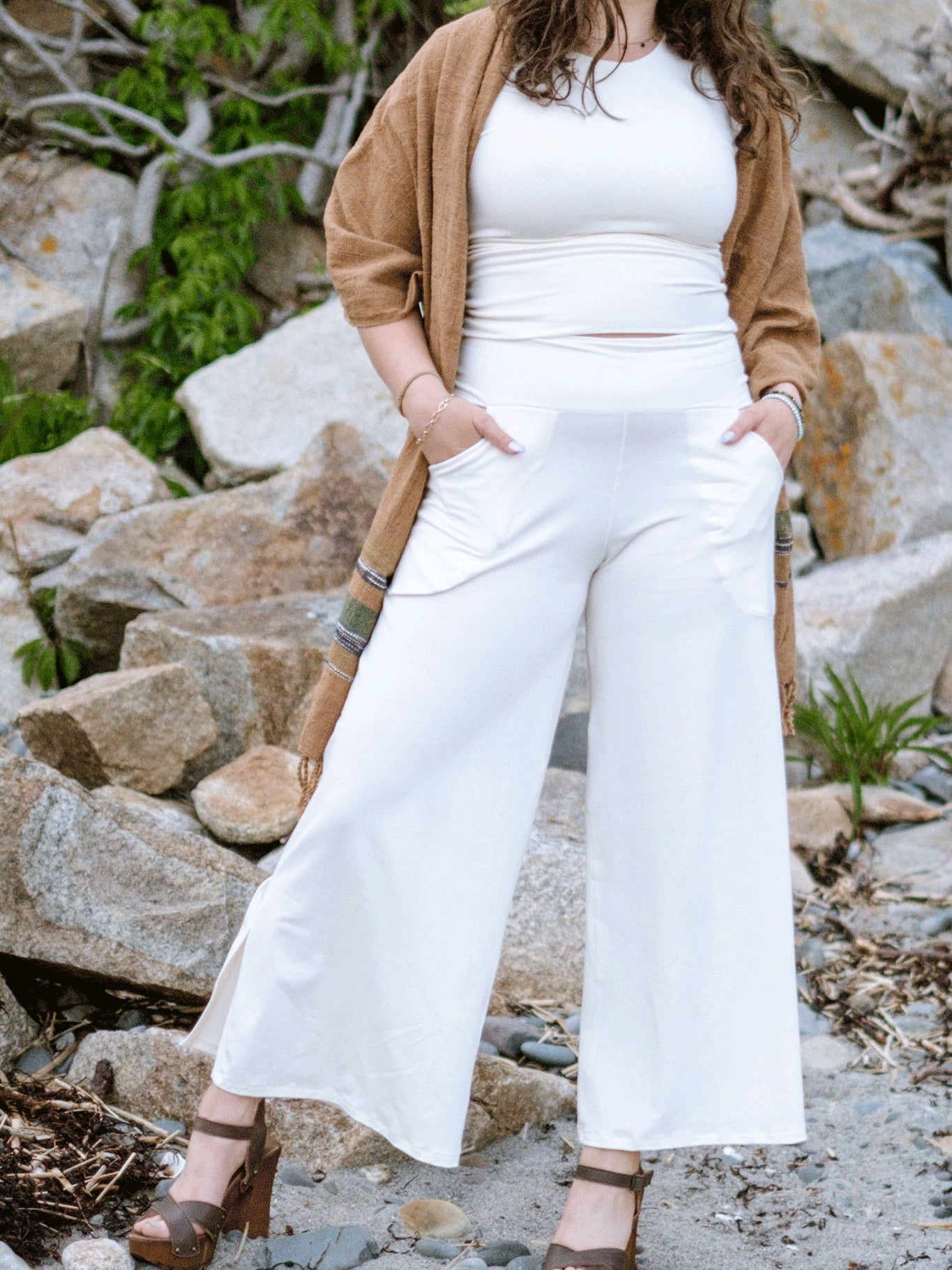 suger® shawl earth tribe styled with milk hug + milk harlow