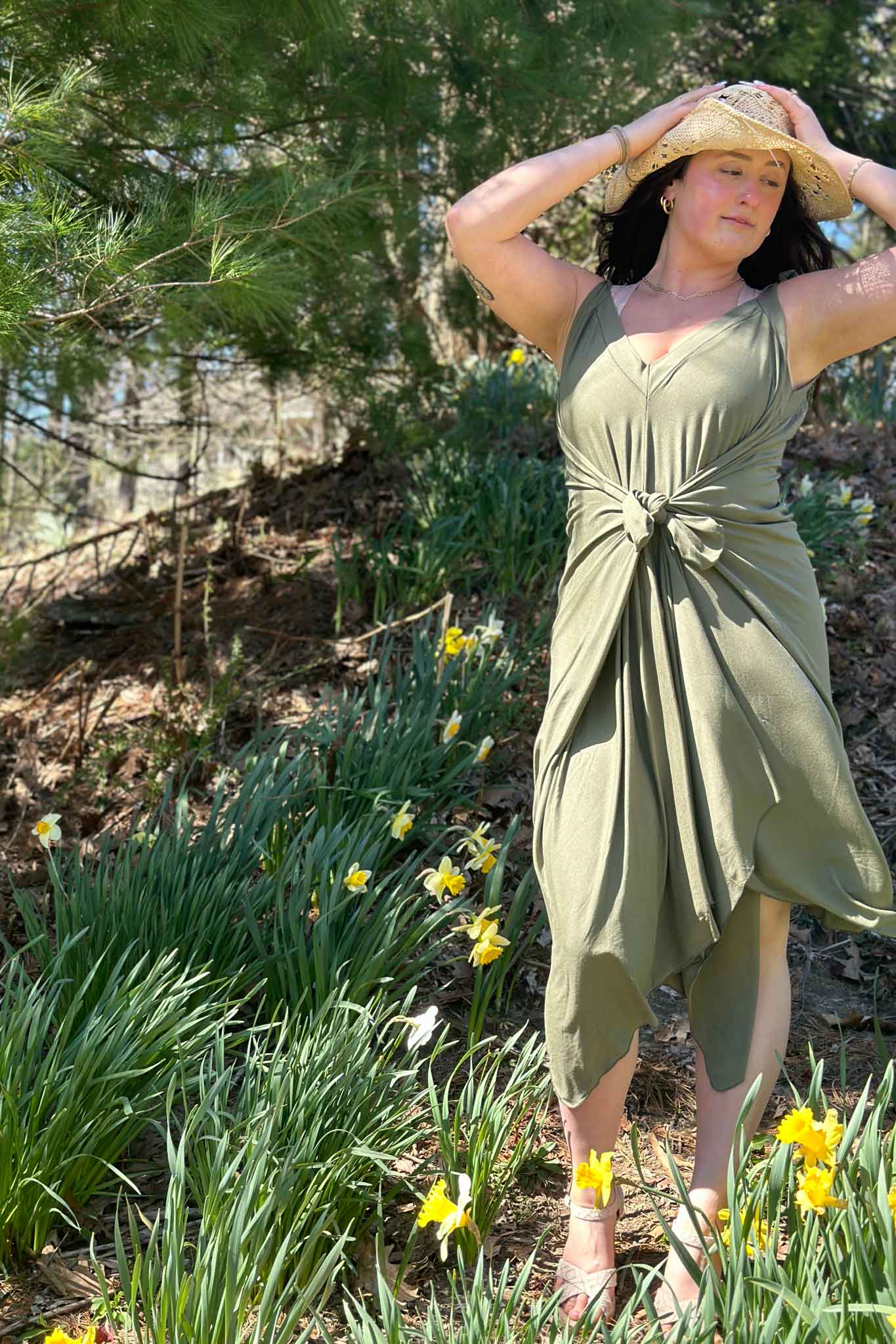 Vestido de verano midi fluido ISLAND