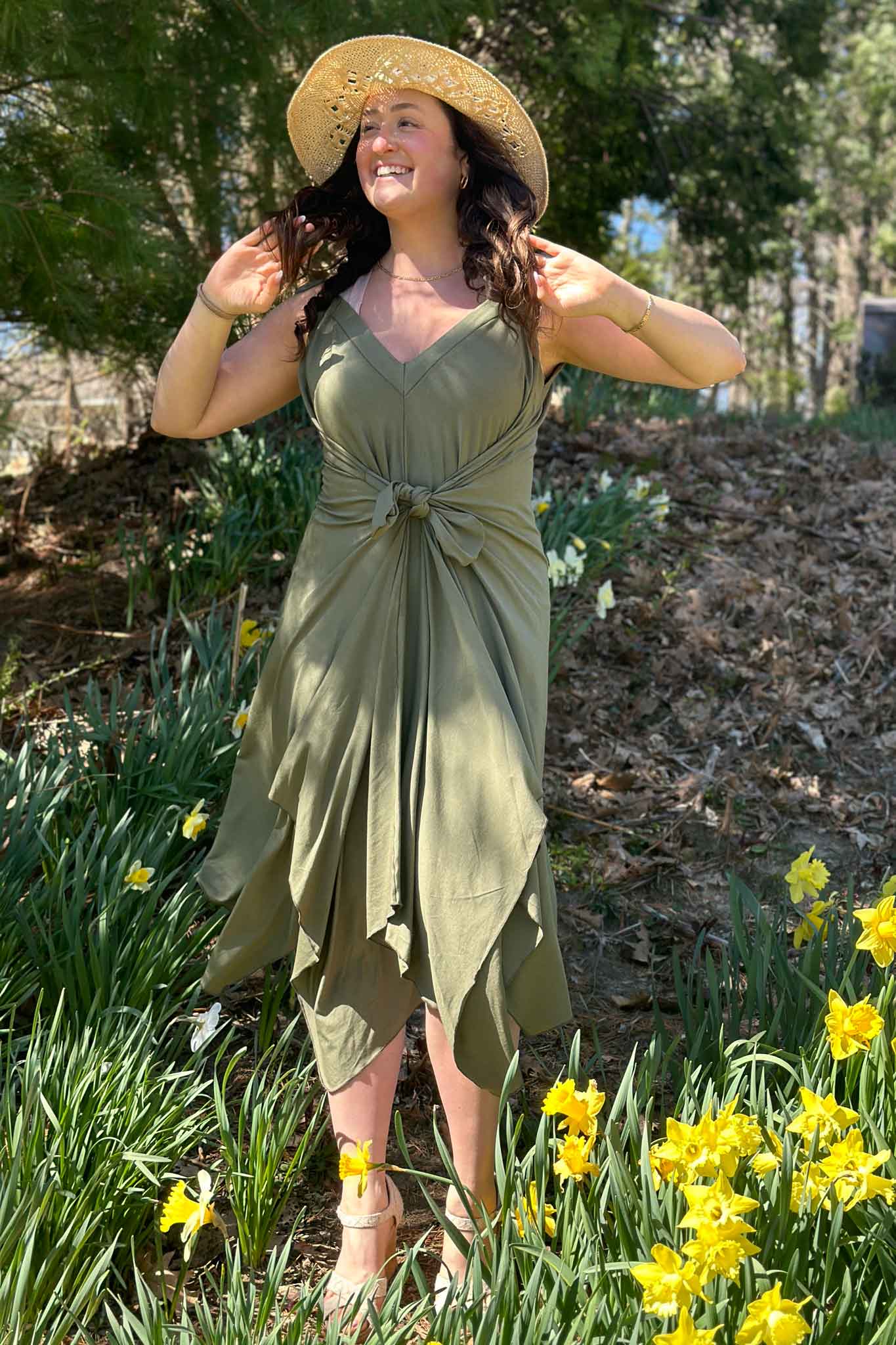 Vestido de verano midi fluido ISLAND