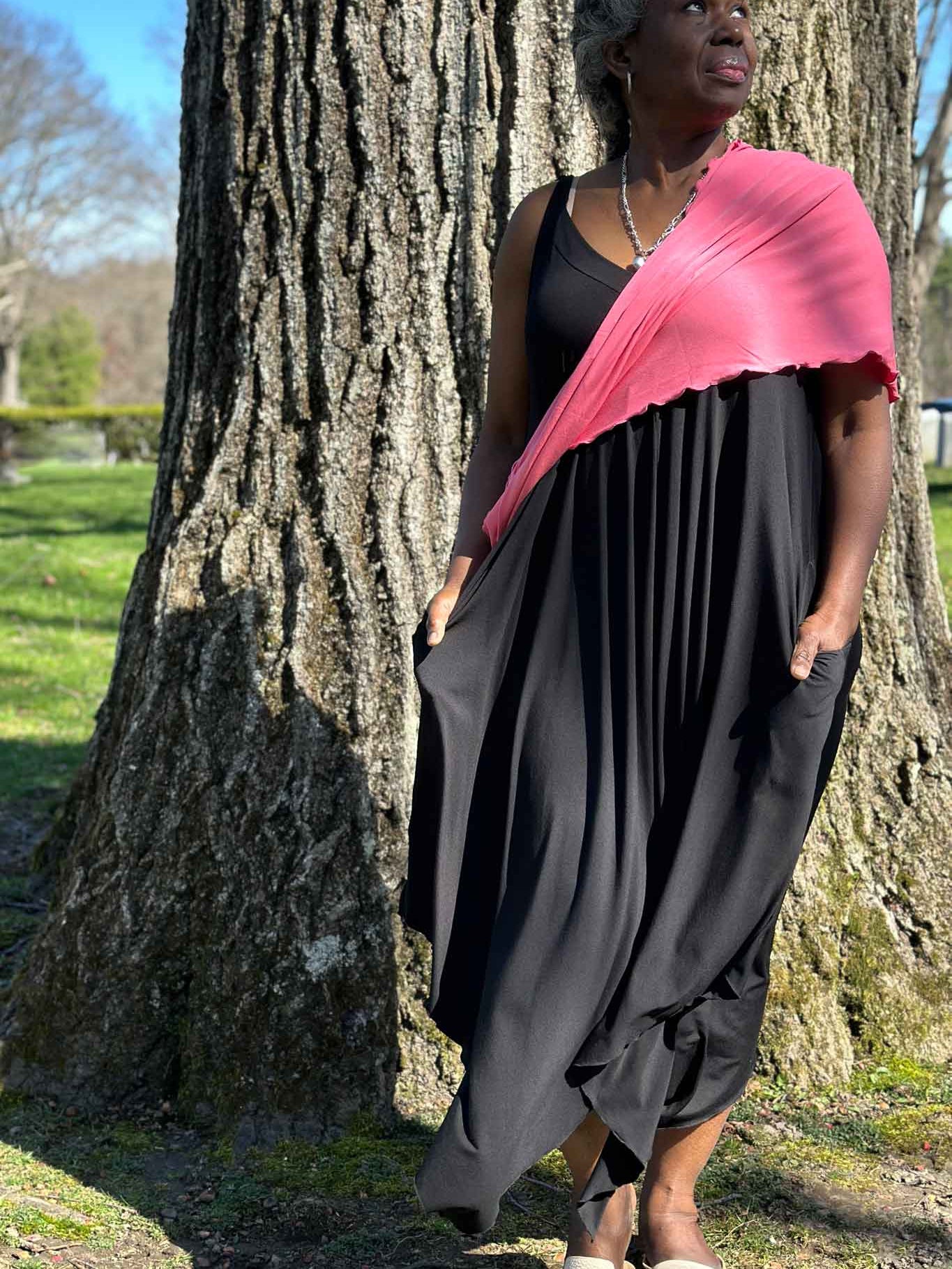 Vestido de verano midi fluido ISLAND