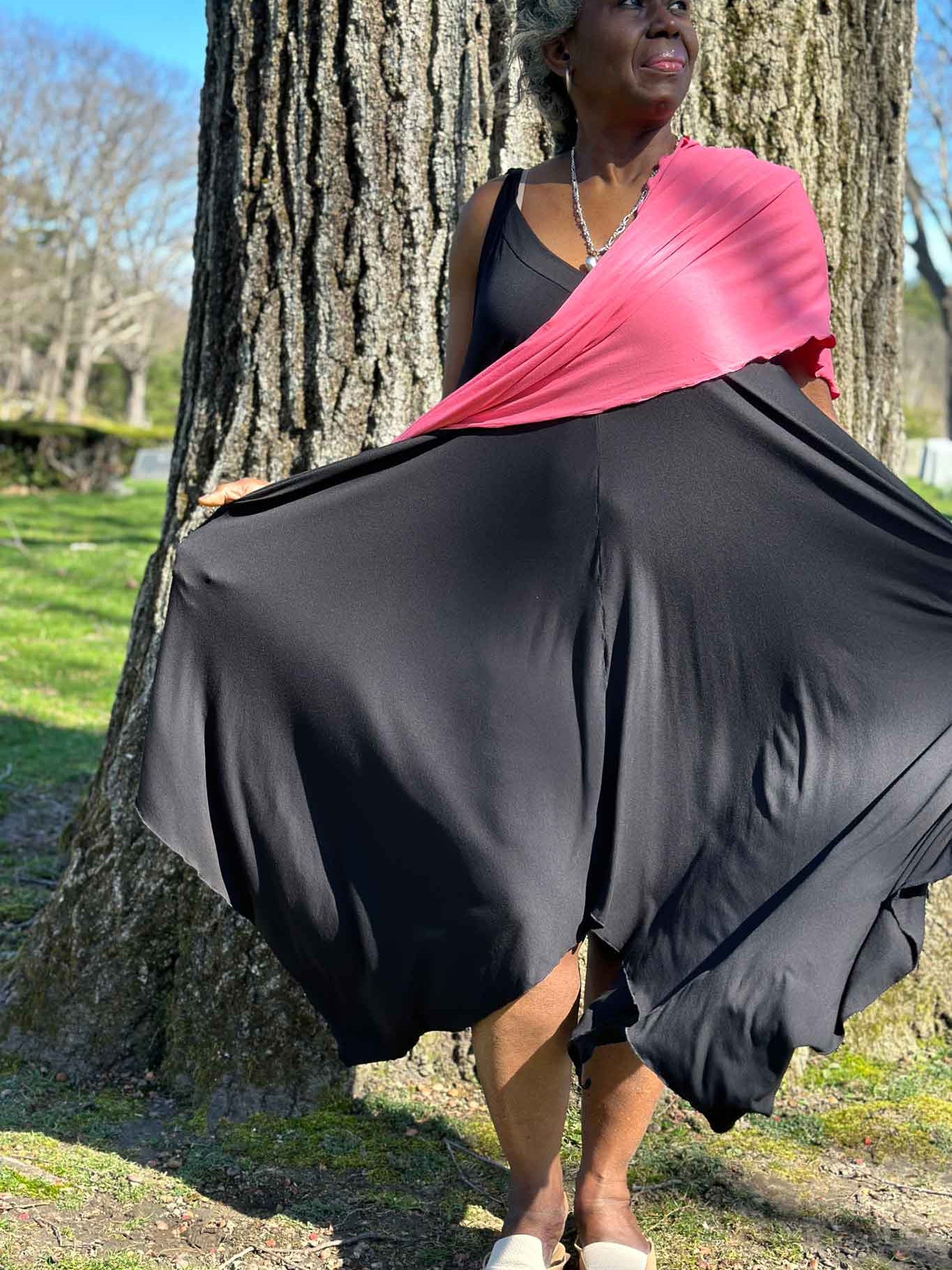 Vestido de verano midi fluido ISLAND