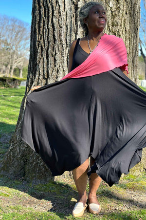 Vestido de verano midi fluido ISLAND