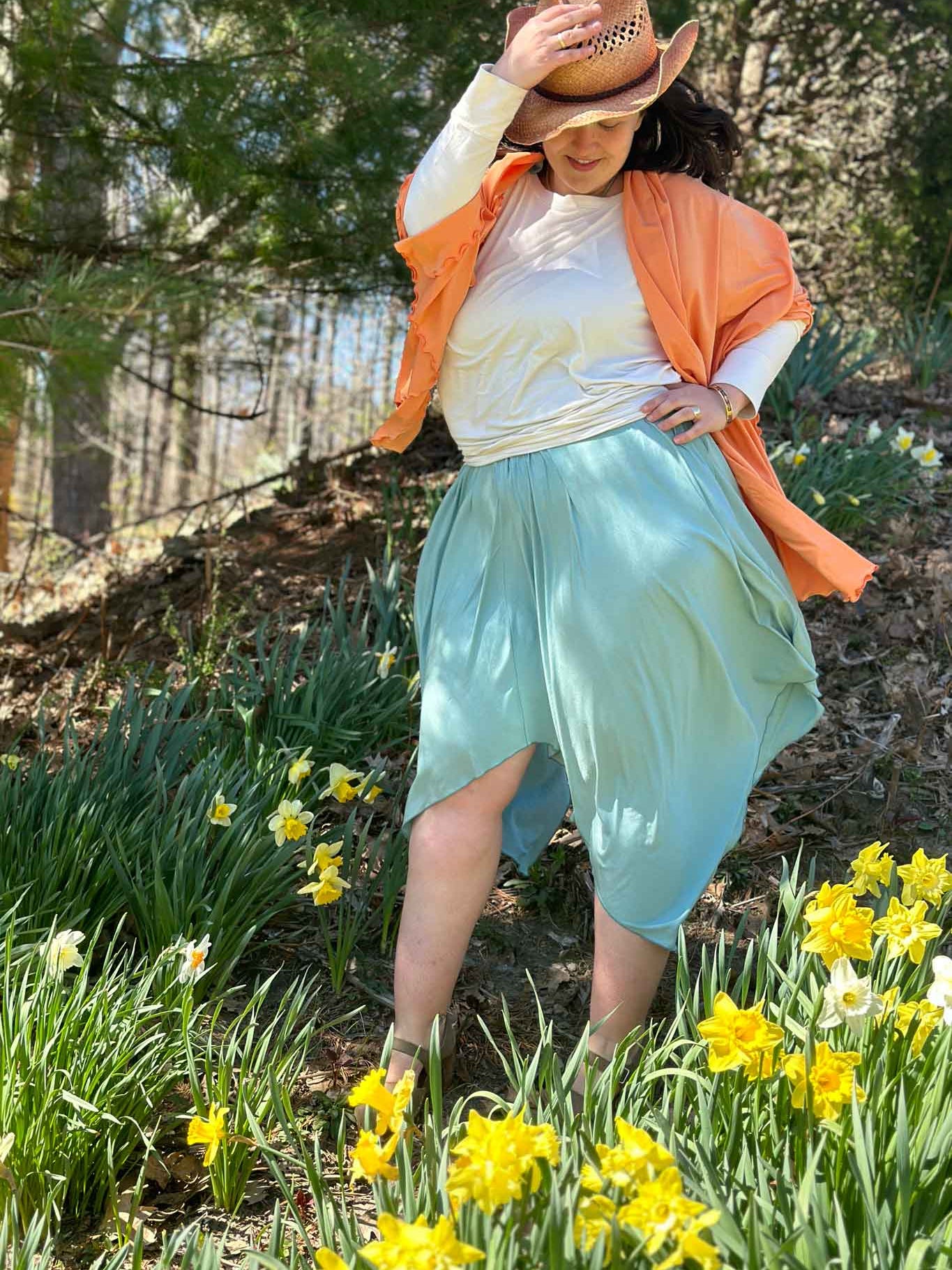 Vestido de verano midi fluido ISLAND