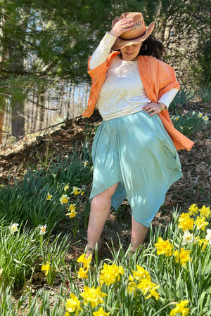 Vestido de verano midi fluido ISLAND