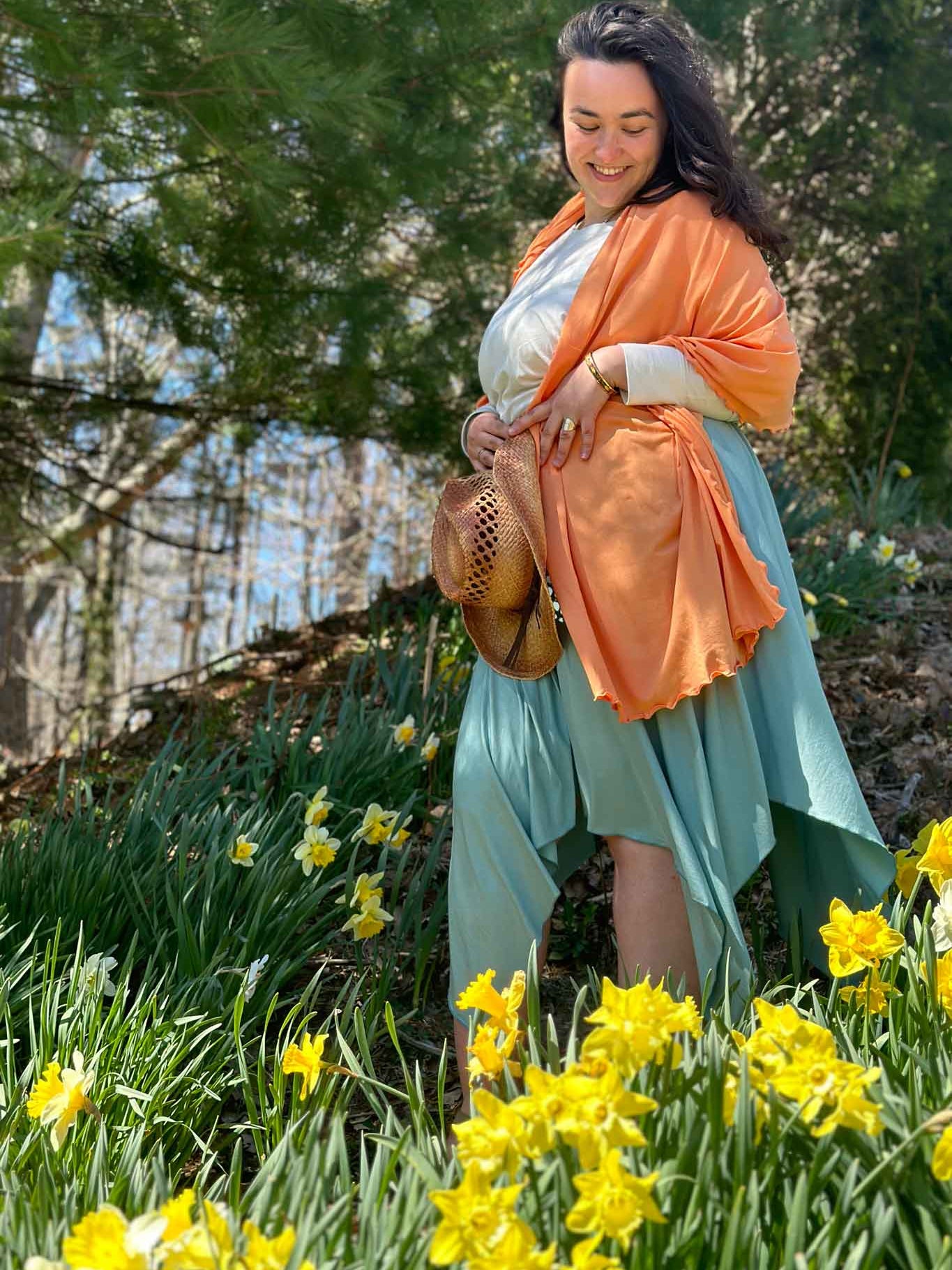 Vestido de verano midi fluido ISLAND