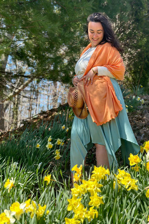 Vestido de verano midi fluido ISLAND