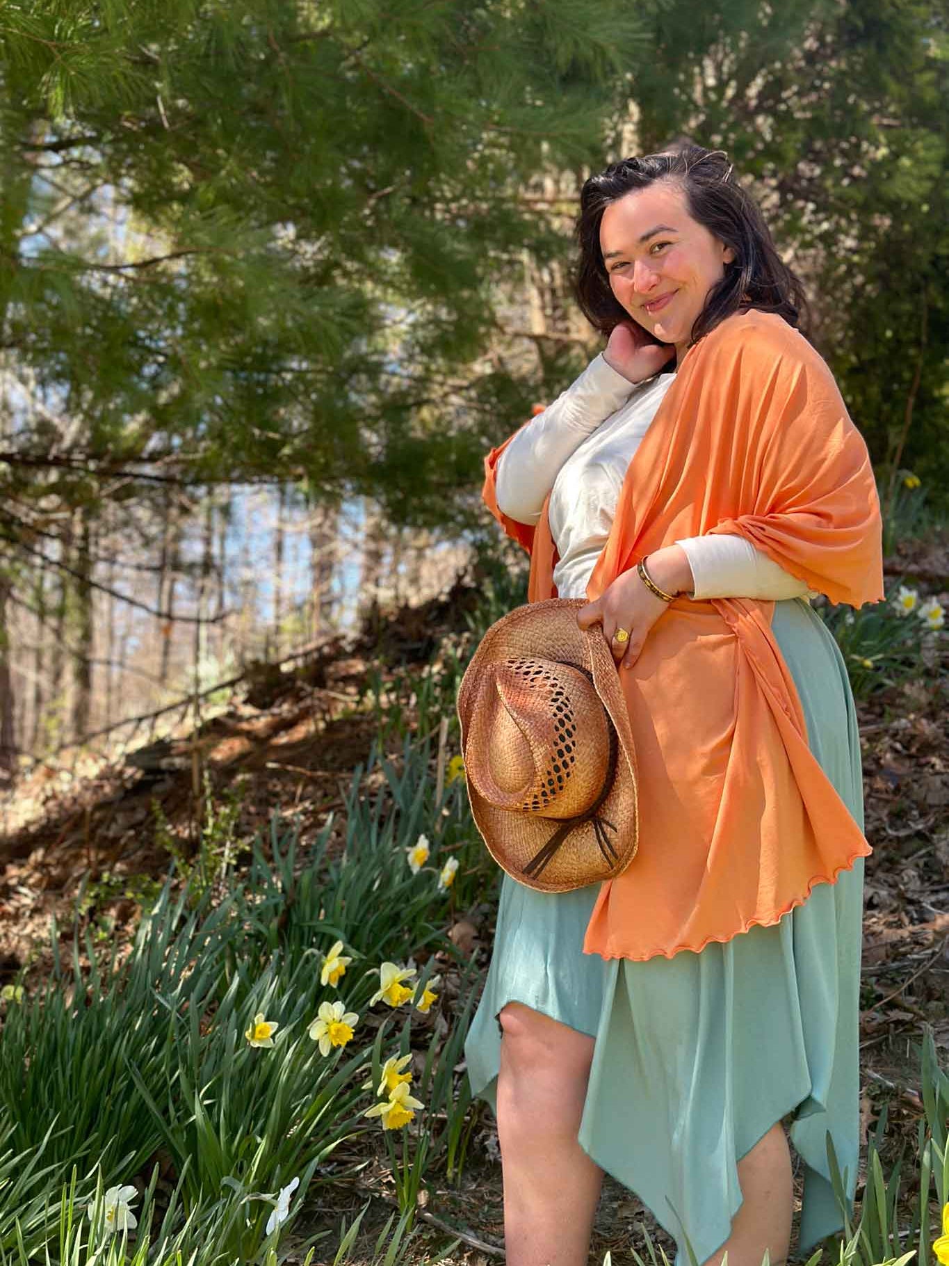 Vestido de verano midi fluido ISLAND