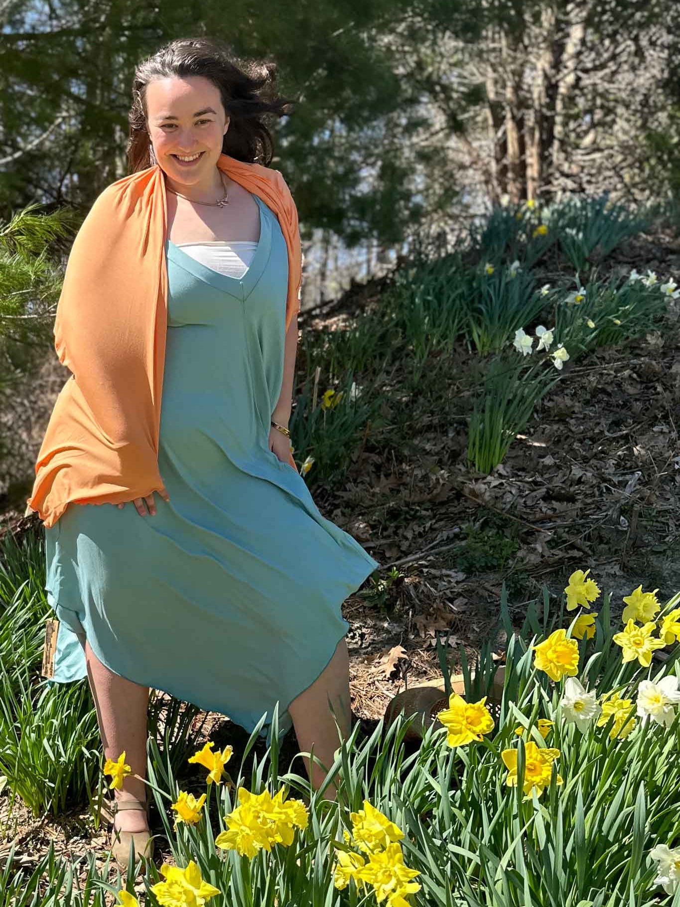 Vestido de verano midi fluido ISLAND