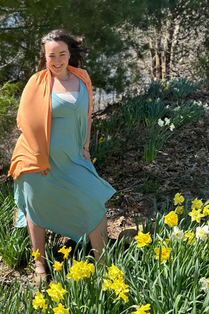 Vestido de verano midi fluido ISLAND