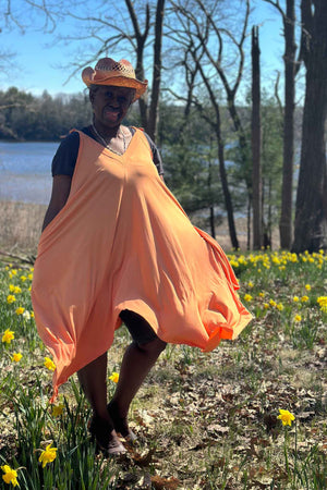 Robe d'été fluide mi-longue ISLAND