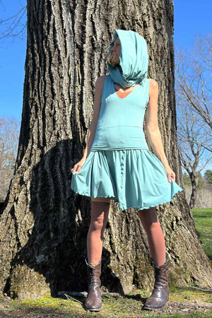 angelrox® dixie dress in tissue sky