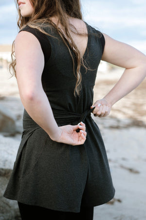 suger® sprout in lava with pockets pulled out being tied in the back