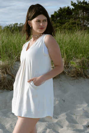 sprout romper in milk