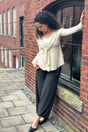 suger® bloom pant in lava with angelrox honey top in milk