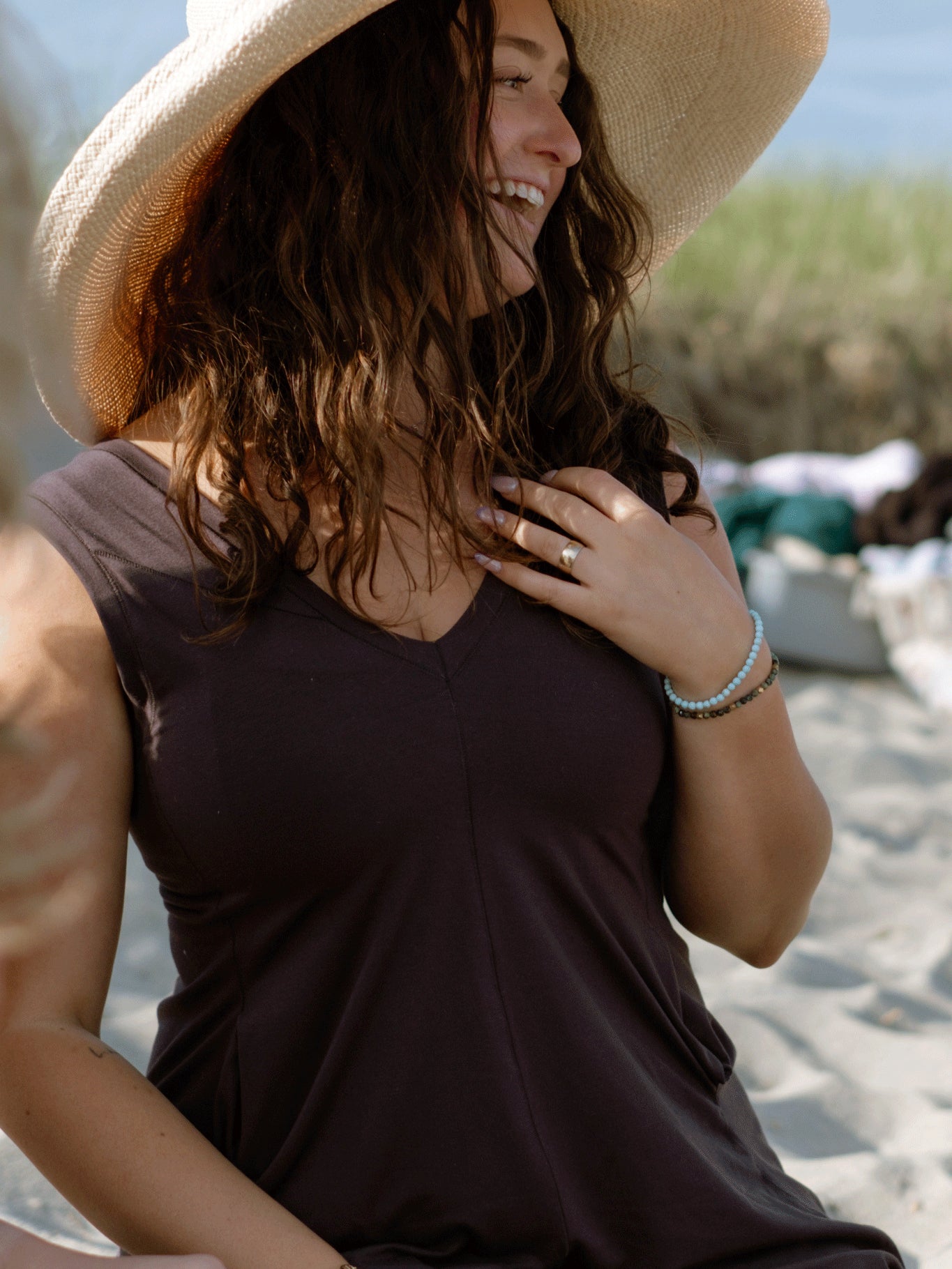 suger® sprout romper in carbon 