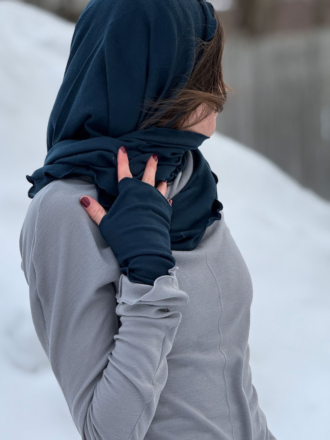 WOOL ARIA fingerless glove