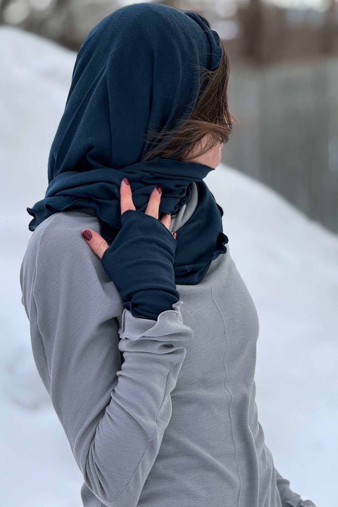 WOOL ARIA fingerless glove