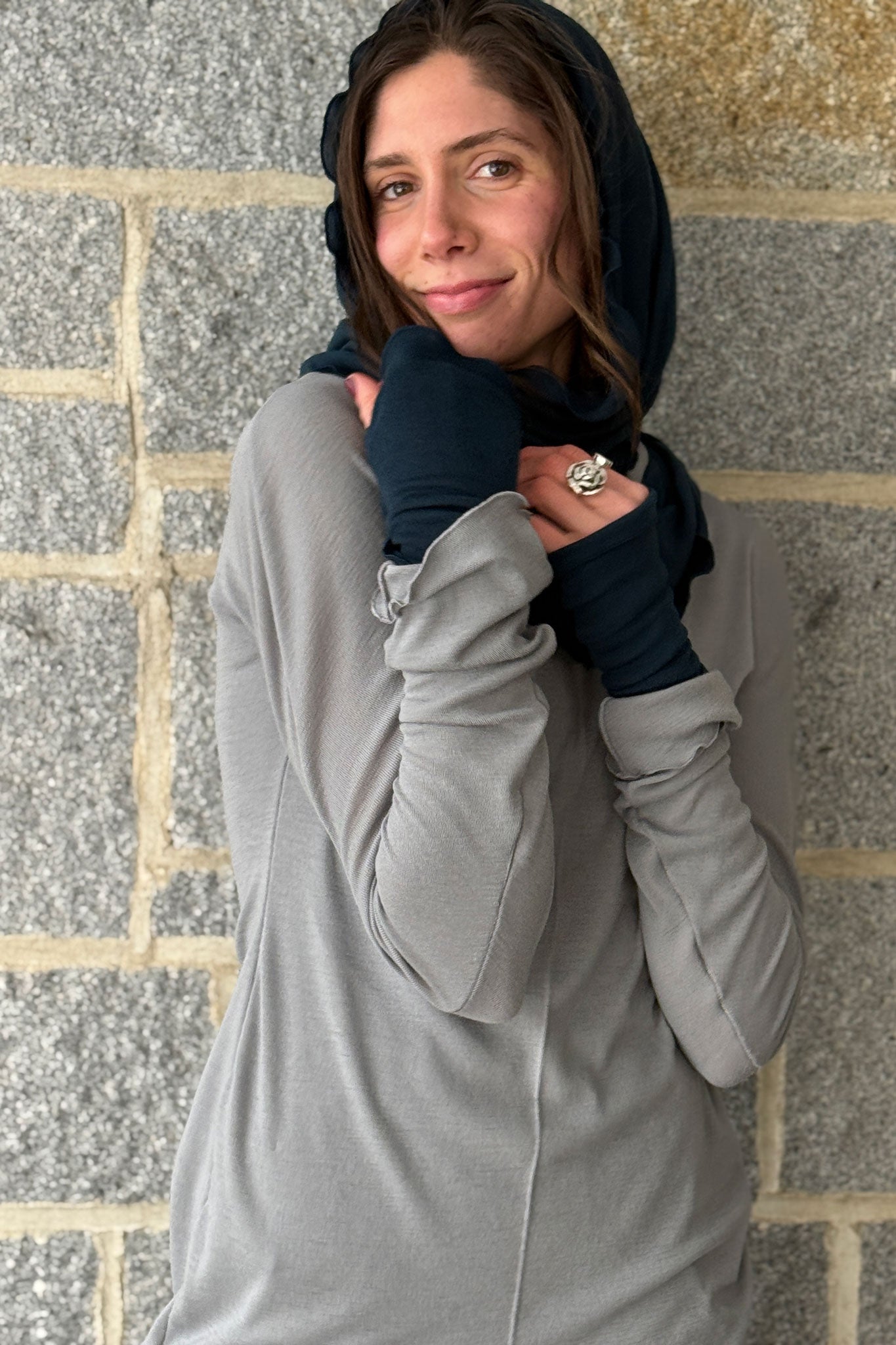 WOOL LOOP infinity scarf shawl