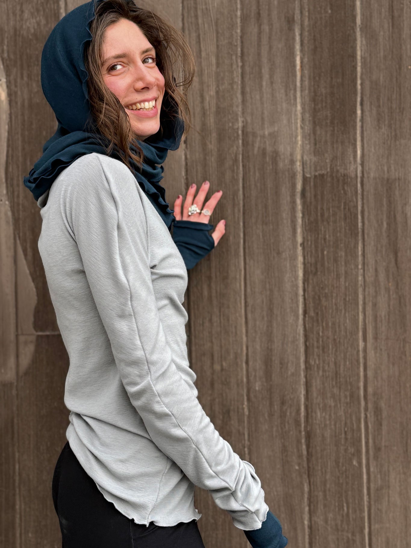 WOOL LOOP infinity scarf shawl