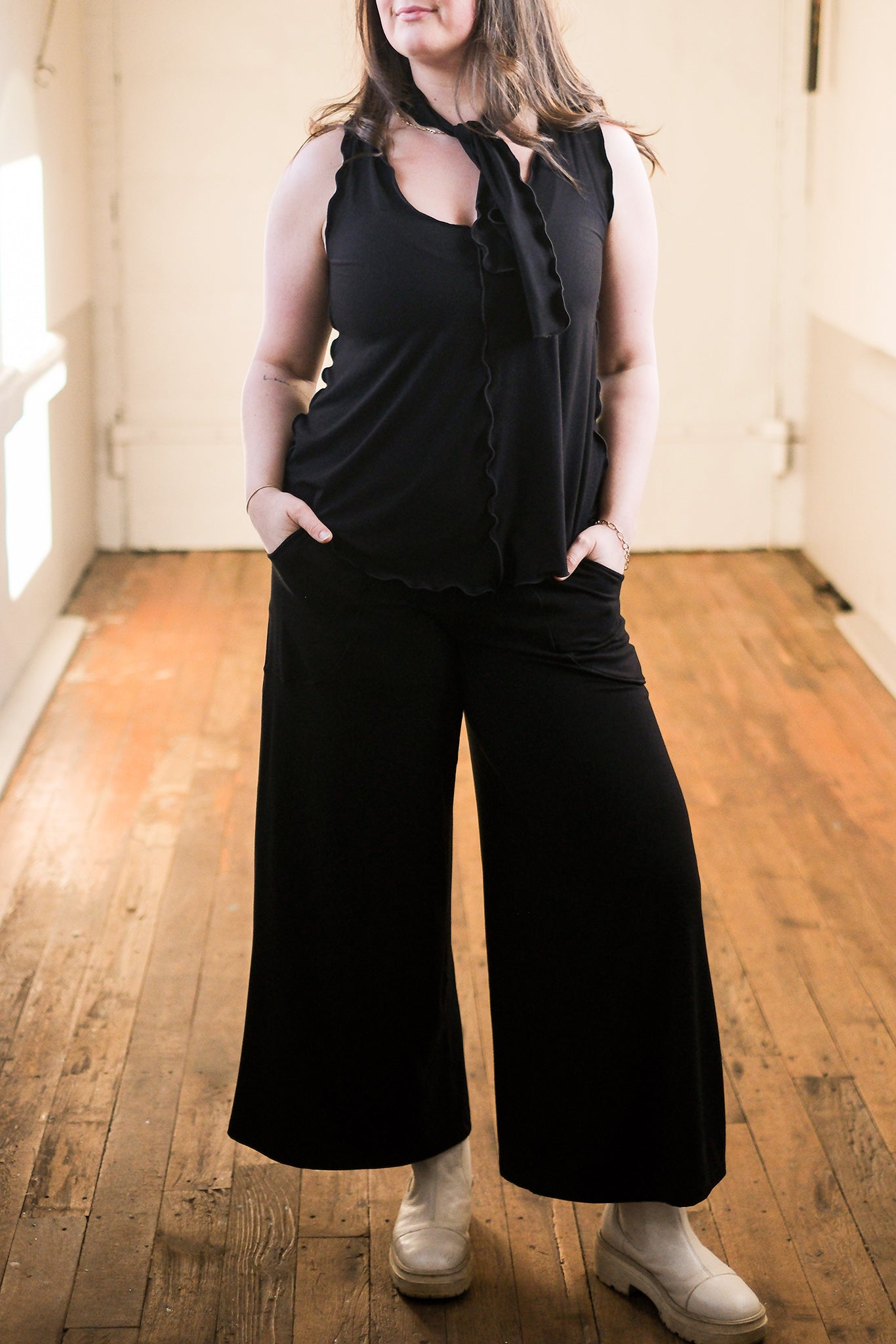 HARLOW elegant wide leg pant