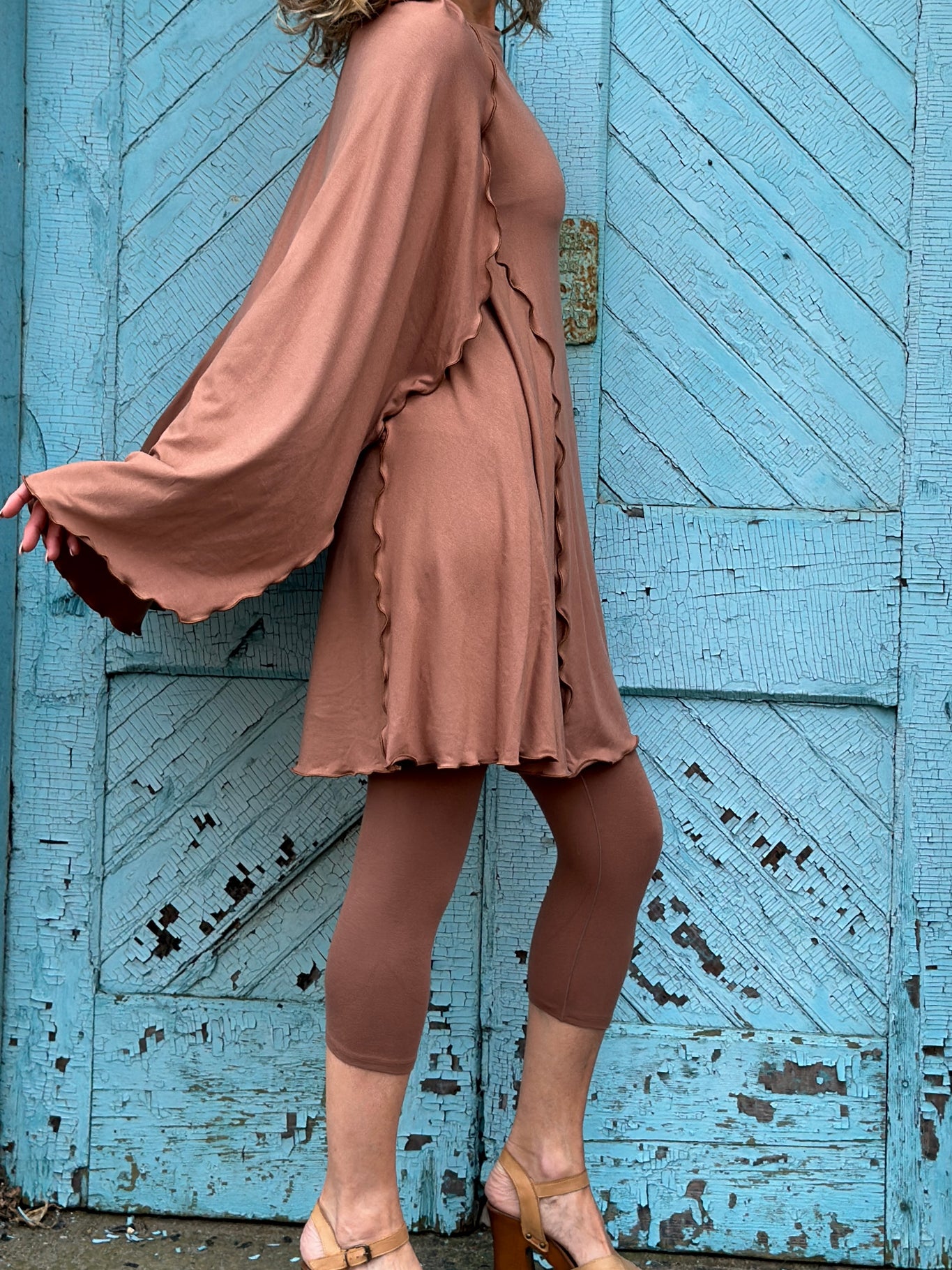 angelrox® dahlin' dress in cedar + cedar capri
