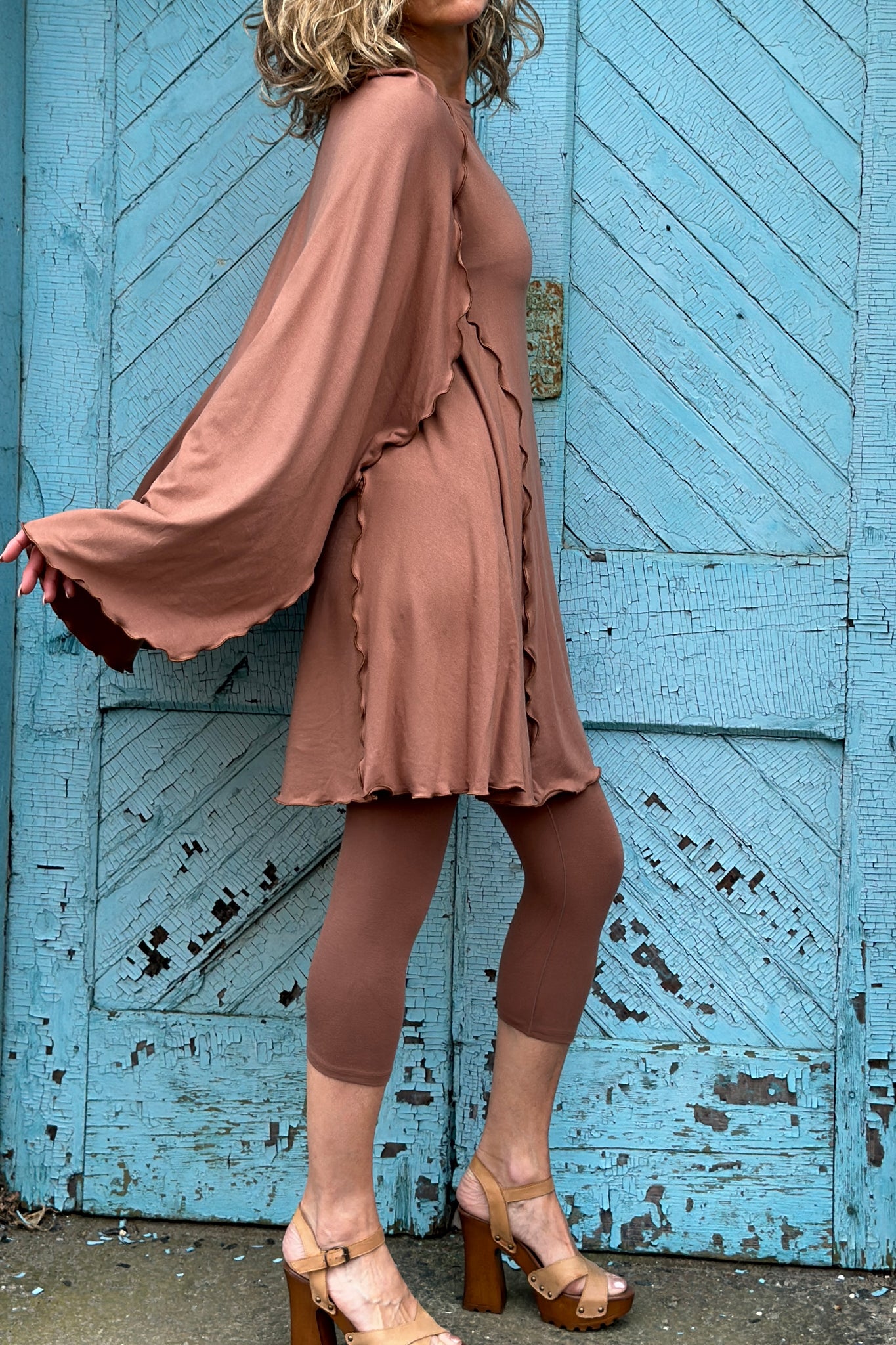 angelrox® dahlin' dress in cedar + cedar capri