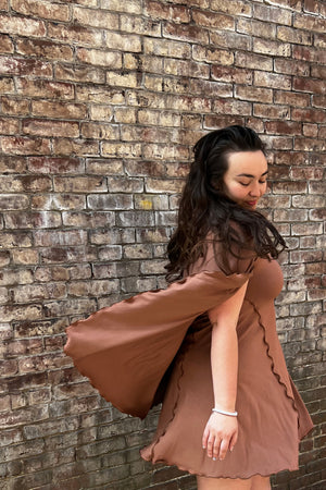 angelrox® dahlin' dress in cedar