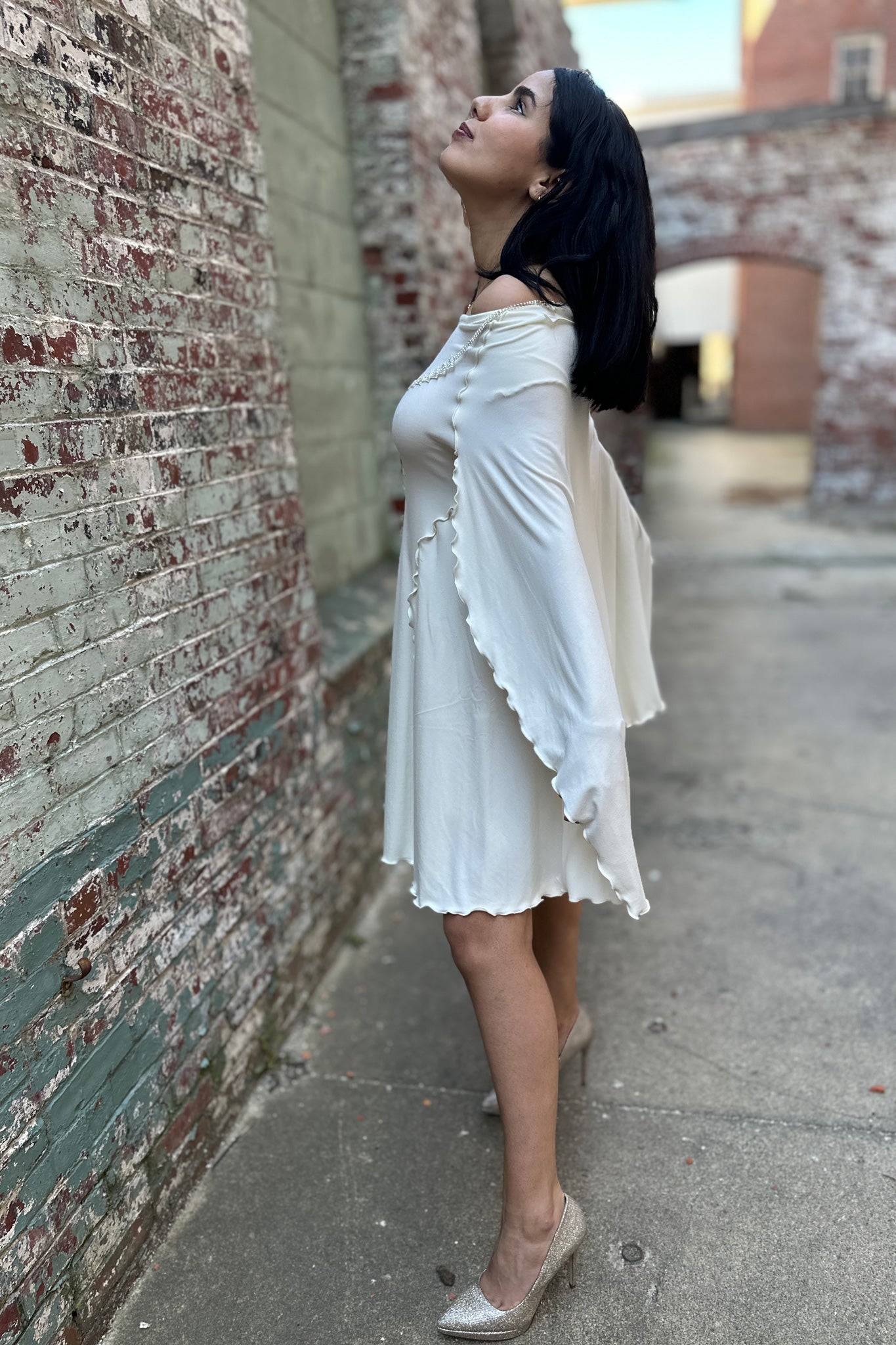 dahlin' dress in milk