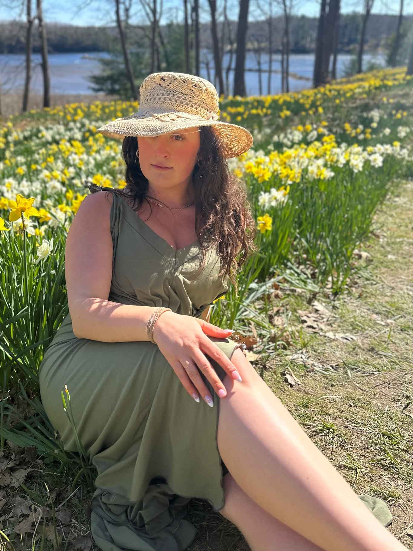 Vestido de verano midi fluido ISLAND