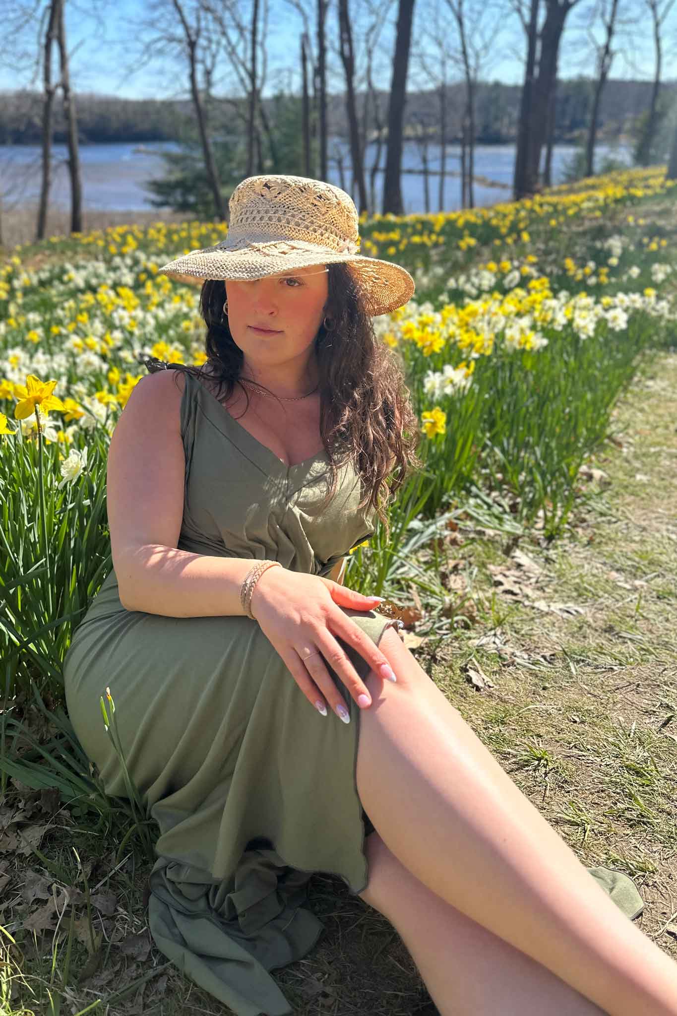 Vestido de verano midi fluido ISLAND