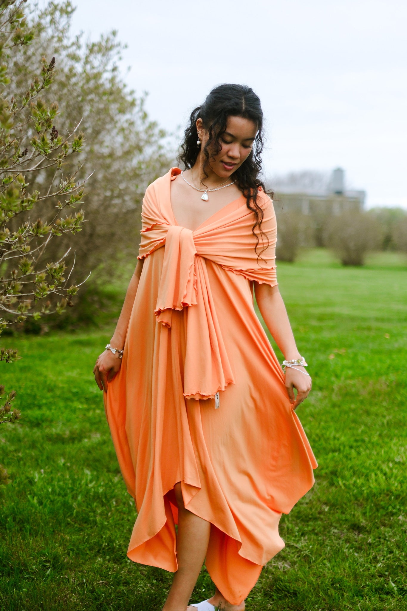 Robe d'été fluide mi-longue ISLAND