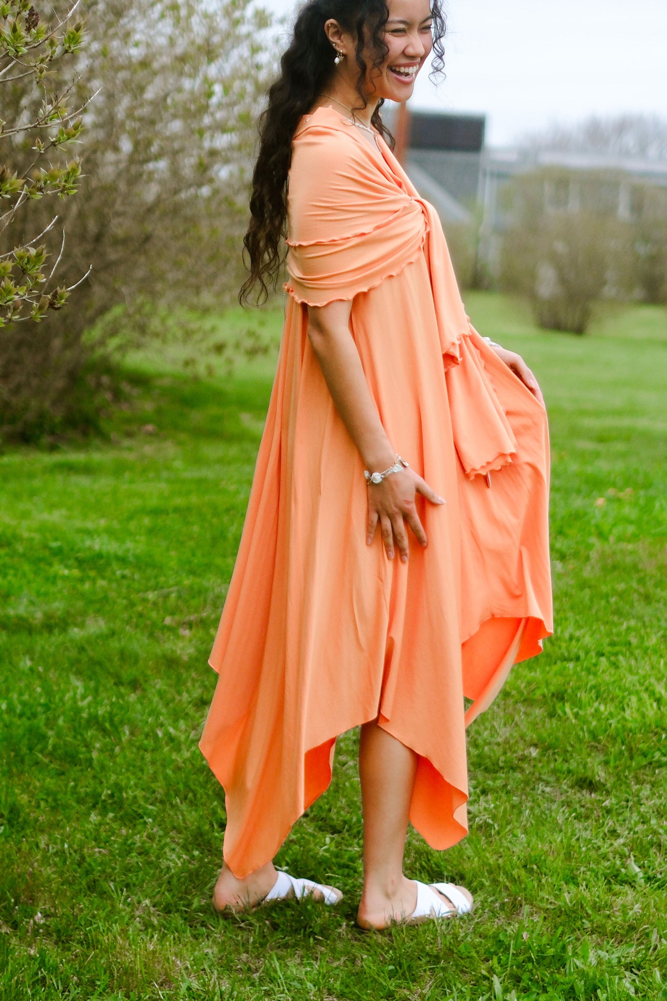 Robe d'été fluide mi-longue ISLAND