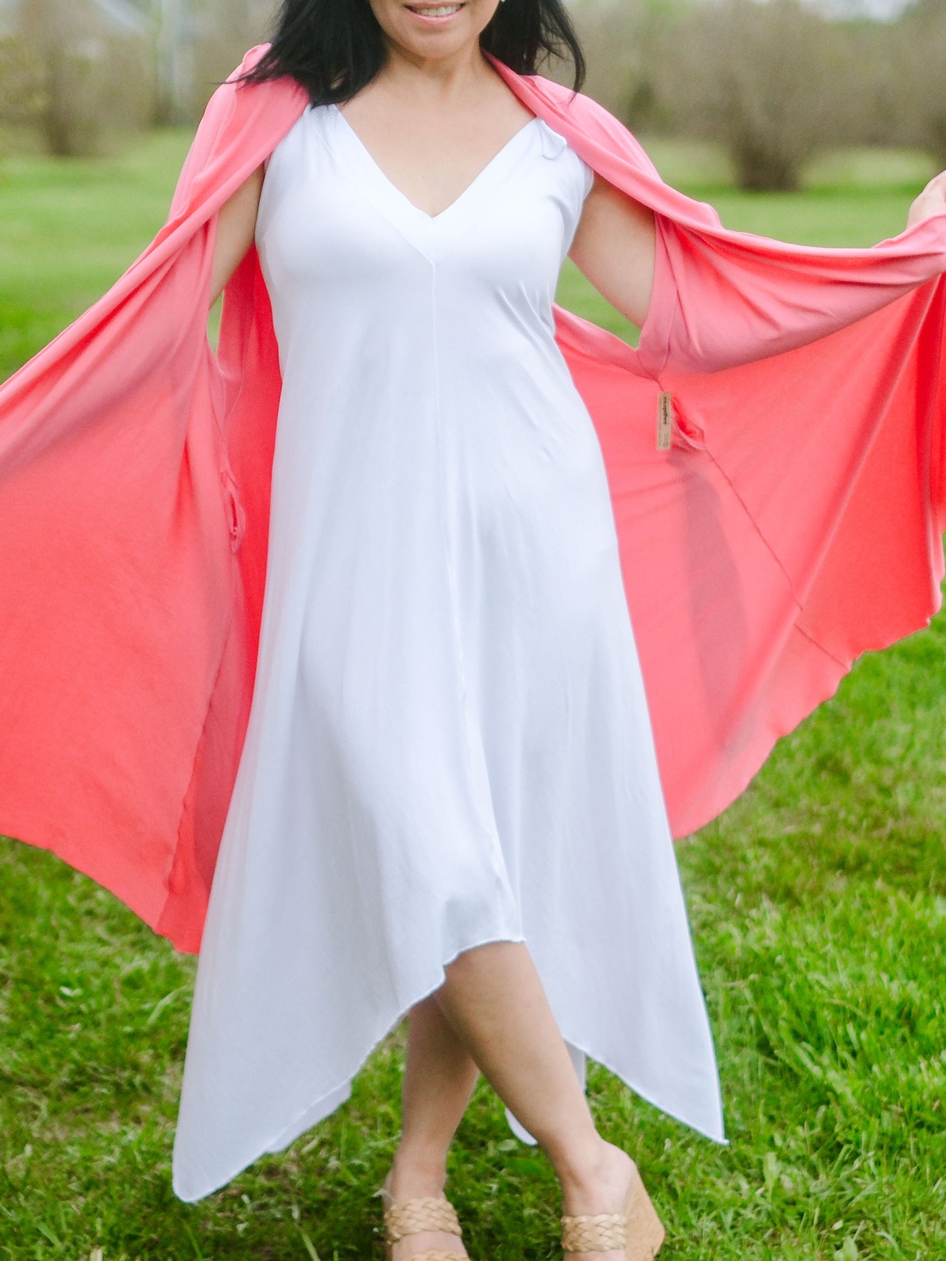 Vestido de verano midi fluido ISLAND