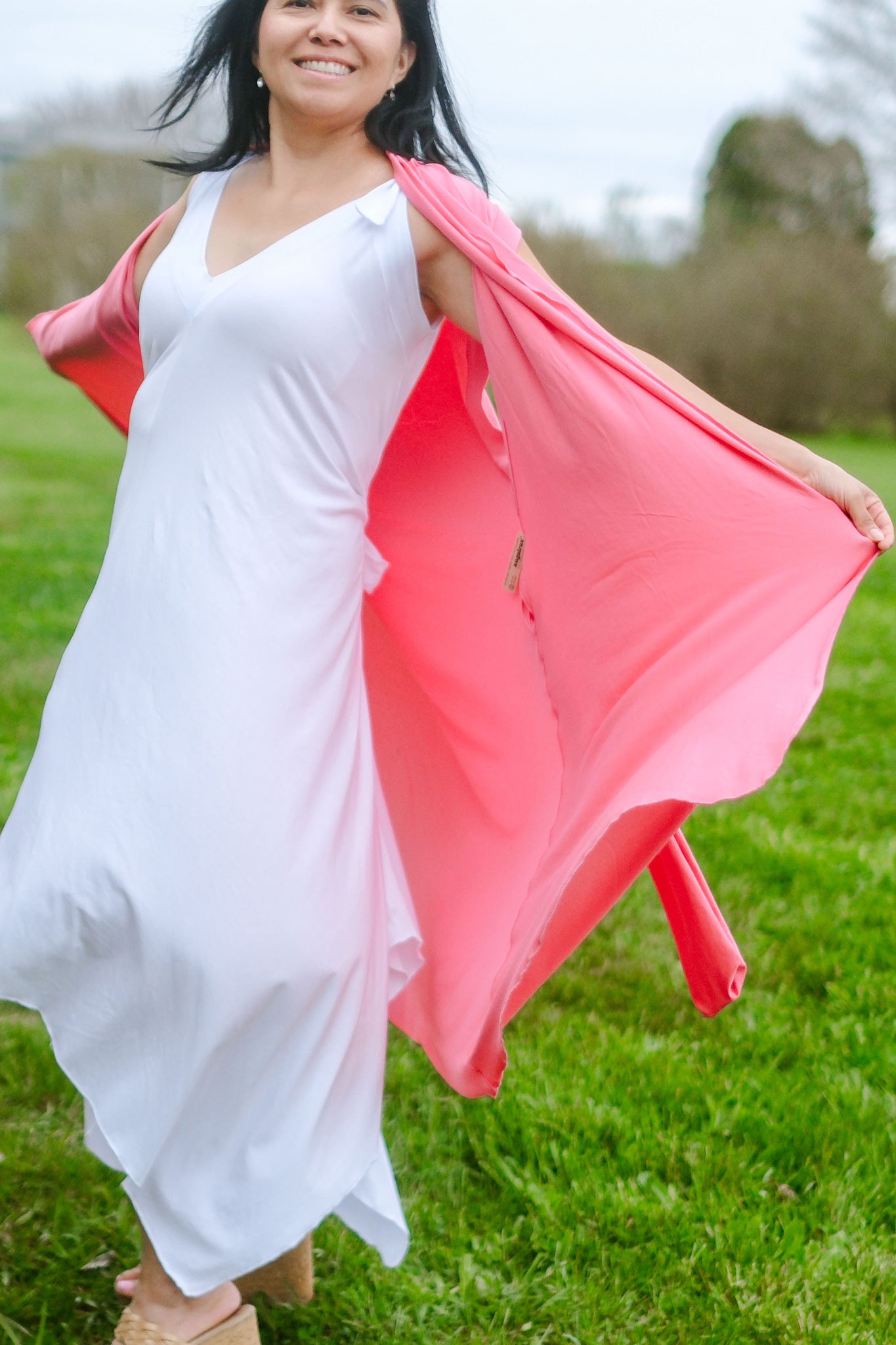 Vestido de verano midi fluido ISLAND