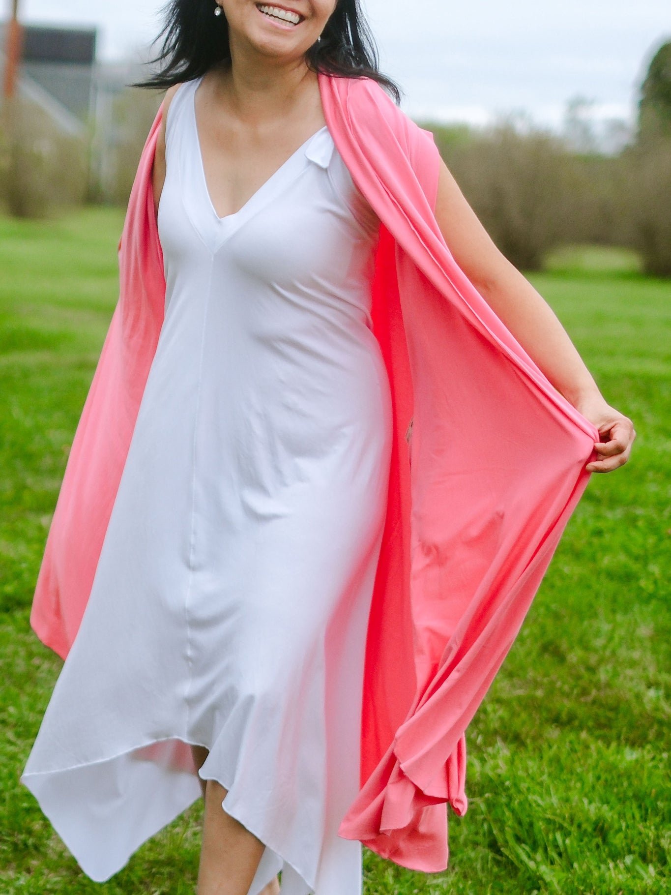 Vestido de verano midi fluido ISLAND