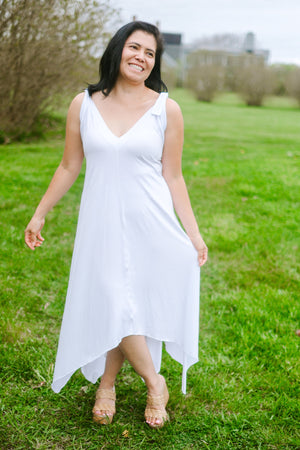 Vestido de verano midi fluido ISLAND