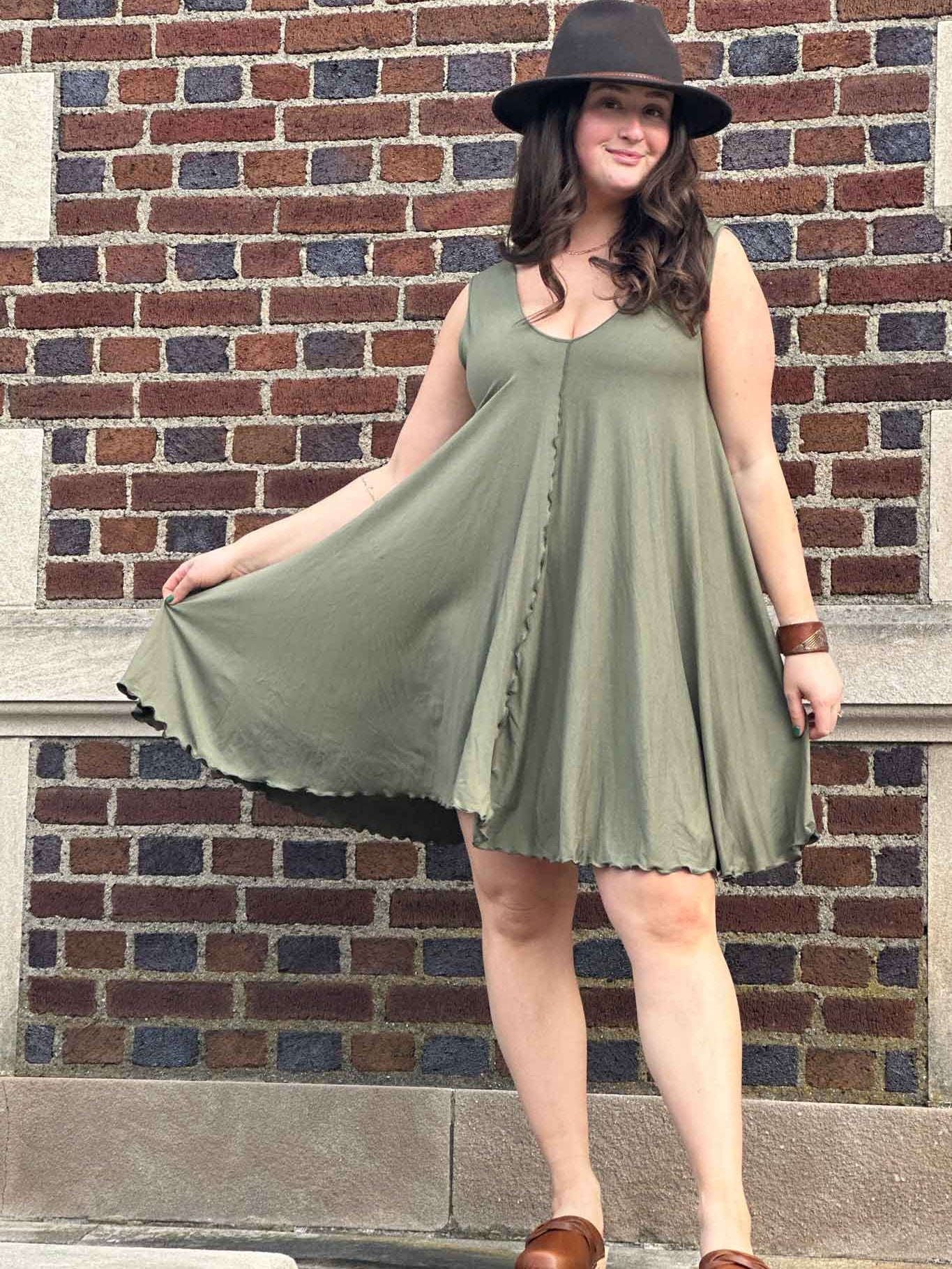 angelrox® dixie dress in tissue bay