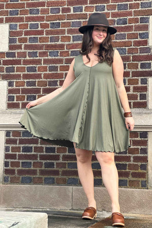 angelrox® dixie dress in tissue bay