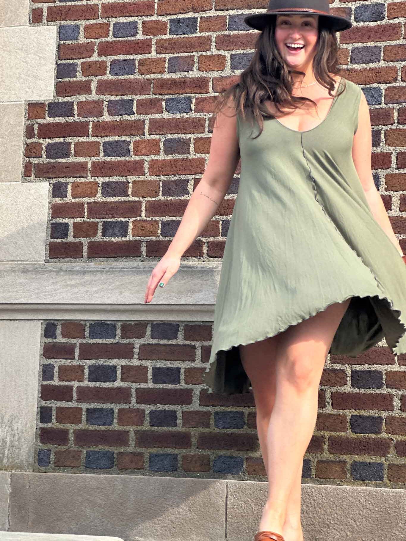 angelrox® dixie dress in tissue bay